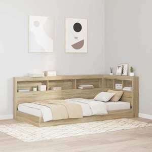 vidaXL Pat bibliotecă Stejar Sonoma 75 x 190 cm Lemn compozit imagine