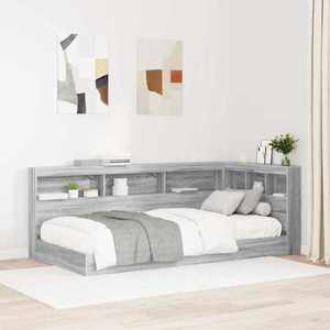 vidaXL Pat bibliotecă sonoma gri 75 x 190 cm Lemn compozit imagine