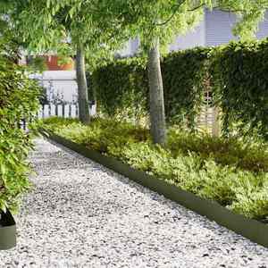 vidaXL Borduri pentru gazon 50 pcs Olivengrønn 100 x 0.5 x 20 cm Oțel imagine