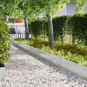 vidaXL Borduri pentru gazon 30 pcs Argintiu 100 x 0.5 x 30 cm imagine