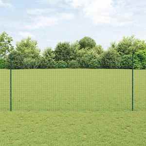 vidaXL Stâlpi de Gard Manual 22 pcs Verde 180 cm Oțel imagine