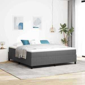 vidaXL Pat cu arcuri Gri deschis 180 x 200 cm Țesătură de catifea imagine