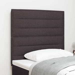vidaXL Tăblie cap cu headboard Manual Maro închis 90 cm țesătură imagine