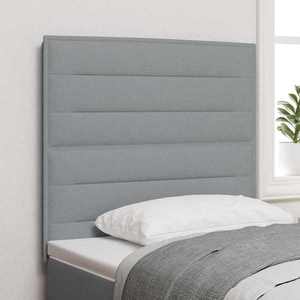 vidaXL Tăblie cap cu headboard Manual Gri deschis 100 cm țesătură imagine