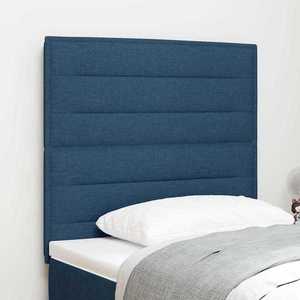vidaXL Tăblie cap cu headboard Manual albastru 100 cm țesătură imagine