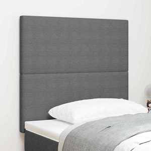 vidaXL Tăblie cap cu headboard Gri deschis 80 cm Țesătură cu dungi imagine