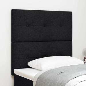 vidaXL Tăblie cap cu headboard Manual Negru 80 cm țesătură imagine