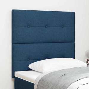 vidaXL Tăblie cap cu headboard Manual albastru 90 cm țesătură imagine