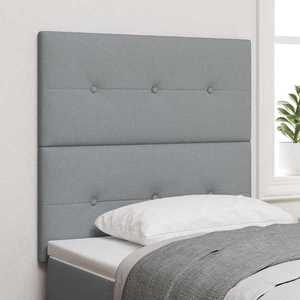 vidaXL Tăblie cap cu headboard Manual Gri deschis 100 cm țesătură imagine