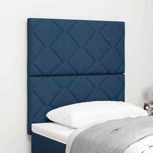 vidaXL Tăblie din Țesătură Geometric Manual albastru 80 cm țesătură imagine