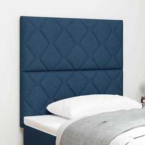 vidaXL Tăblie din Țesătură Geometric Manual albastru 90 cm țesătură imagine
