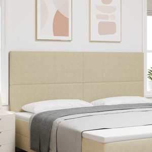 vidaXL Tăblie LED cu lumini cu bandă LED Gri verde 200 cm țesătură imagine