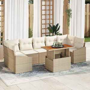 vidaXL Set de masă pentru grădină Manual Bej și crem 100 x 55 x 73 cm imagine