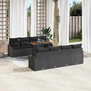 vidaXL Set de masă pentru grădină Negru și Maro 100 x 55 x 73 cm imagine