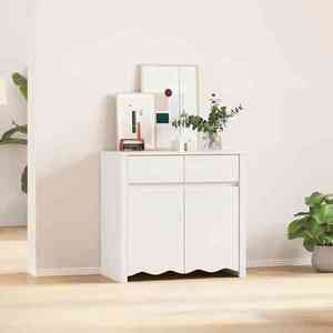 vidaXL Bufet Drammen Alb 79 x 43 x 75.5 cm Lemn masiv de pin imagine