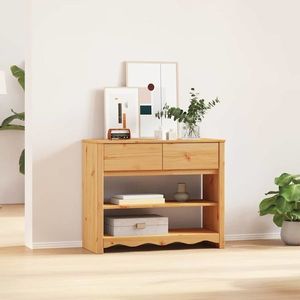 vidaXL Masă de consolă cu sertar Drammen Stejar 89.5 x 37 x 73 cm imagine