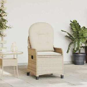 vidaXL Fotoliu recliner Bej 56 x 66 x 95cm poliratan imagine