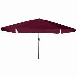 vidaXL Parasol de Grădină Roșu și Negru 395 x 395 x 245 cm imagine