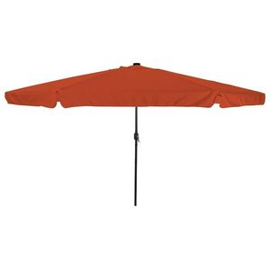 vidaXL Parasol de Grădină Roșu și Negru 395 x 395 x 245 cm imagine