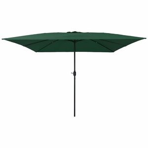 vidaXL Parasol de Grădină Verde și Negru 295 x 295 x 245 cm imagine