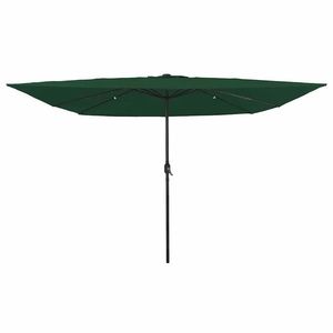 vidaXL Parasol de Grădină Verde și Negru 295 x 295 x 245 cm imagine