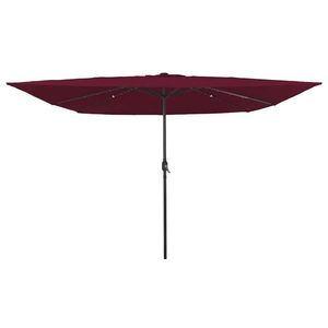 vidaXL Parasol de Grădină Roșu și Negru 295 x 295 x 245 cm imagine