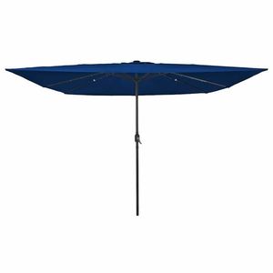 vidaXL Parasol de Grădină Albastru și Negru 295 x 295 x 245 cm imagine