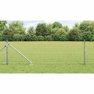 vidaXL Stâlp de gard. 26 pcs Argintiu 3.2 x 3.2 x 120 cm Oțel imagine