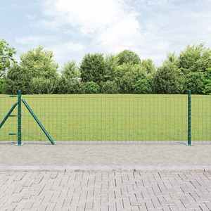 vidaXL Stâlp de gard. 26 pcs Argintiu 3.2 x 3.2 x 50 cm Oțel imagine