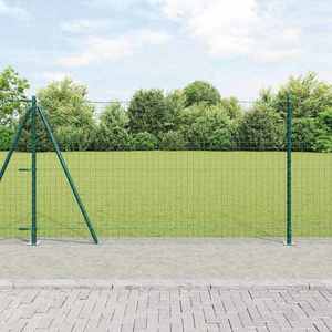 vidaXL Stâlp de gard. 26 pcs Argintiu 3.2 x 3.2 x 140 cm Oțel imagine