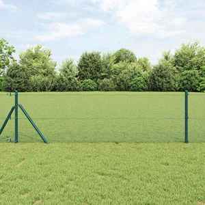 vidaXL Gard din sârmă sudată Verde 1.2 x 50 m Oțel imagine