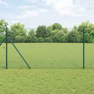 vidaXL Gard din sârmă sudată Verde 1.2 x 50 m Oțel imagine