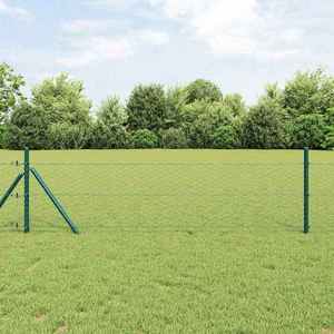 vidaXL Gard hexagonal Verde 0.6 x 25 m Oțel imagine
