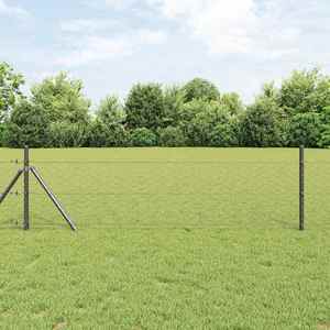 vidaXL Gard hexagonal Gri 1 x 50 m Oțel imagine