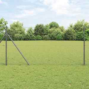 vidaXL Gard hexagonal Gri 1.2 x 100 m Oțel imagine