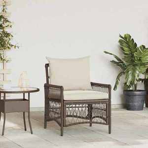 vidaXL Scaun pentru Grădină Maro 60 x 70 x 78cm poliratan imagine