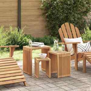 vidaXL Set de mese laterale Manual 3 pcs Maro 33 x 44.5 x 51 cm imagine