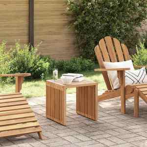 vidaXL Masă laterală pentru grădină Manual Maro 45 x 42.5 x 45 cm imagine