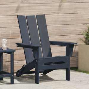 vidaXL Scaun pliabil Adirondack Bleumarin 74.5 x 80.5 x 90 cm Plastic imagine