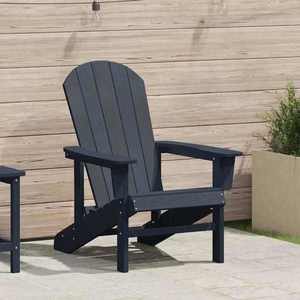 vidaXL Scaun Adirondack Bleumarin 74 x 82 x 92cm Plastic imagine