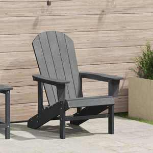 vidaXL Scaun Adirondack Gri deschis 74 x 82 x 92cm Plastic imagine