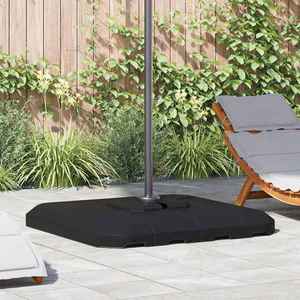 vidaXL Set bază pentru parasol cantilever 4 pcs Negru 98 x 98 x 13 cm imagine