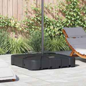 vidaXL Set bază pentru parasol cantilever 2 pcs Negru 88 x 88 x 19 cm imagine