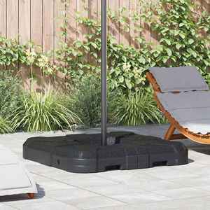 vidaXL Set Bază Umbrelă 2 pcs Negru 88.5 x 88.5 x 12 cm Plastic imagine