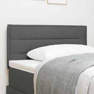 vidaXL Tăblie cap cu headboard Manual Gri închis 90 cm țesătură imagine