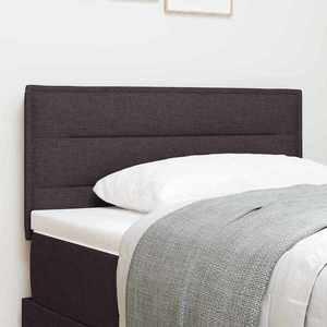 vidaXL Tăblie cap cu headboard Manual Maro închis 90 cm țesătură imagine