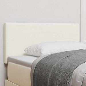 vidaXL Tăblie cap cu headboard Manual Crem 80 cm Țesătură cu dungi imagine