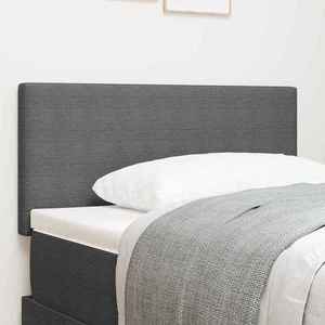 vidaXL Tăblie cap cu headboard Gri deschis 90 cm Țesătură cu dungi imagine