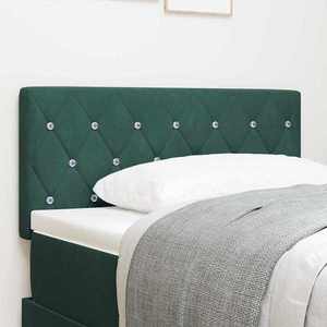 vidaXL Tăblie din Catifea Argyle Manual Verde închis 90 cm Catifea imagine
