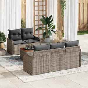 vidaXL Set de canapele pentru grădină Manual 6 pcs Gri 55 x 55 x 37 cm imagine